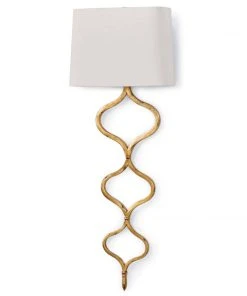 All Lighting Regina Andrew Sinuous Sconce (Gold Leaf)
