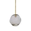 Regina Andrew Molten Pendant Large With Smoke Glass (Natural Brass)