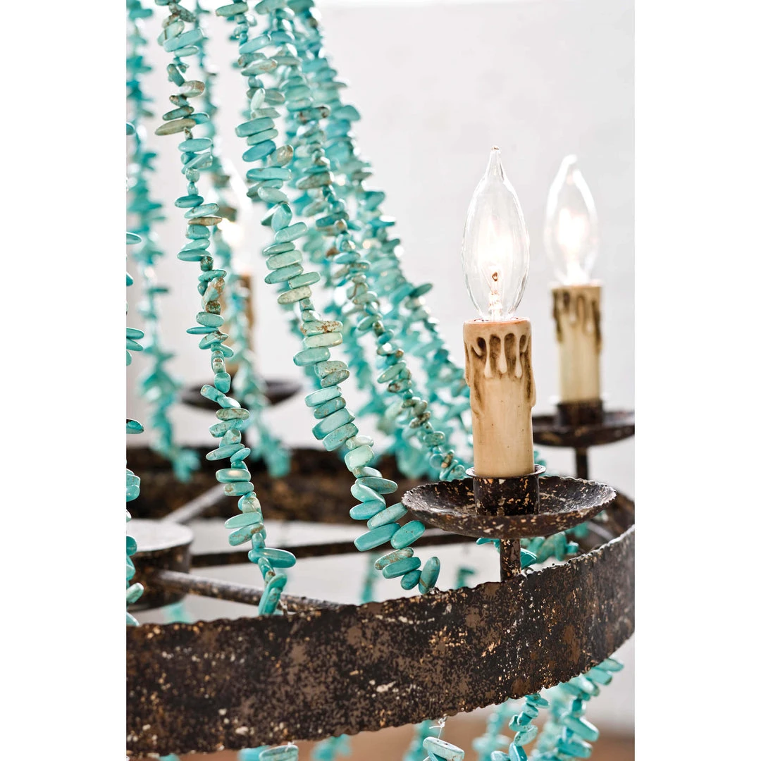 All Lighting Regina Andrew Beaded Turquoise Chandelier 7 All Lighting Regina Andrew Beaded Turquoise Chandelier