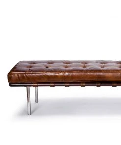 Regina Andrew Tufted Gallery Bench (Cigar) LIVING ROOM