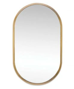 Regina Andrew Canal Mirror (Natural Brass)