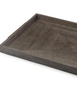 DECOR Regina Andrew Rectangle Shagreen Boutique Tray (Vintage Brown Snake)