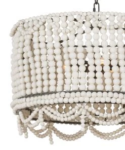 Regina Andrew Malibu Drum Pendant (Weathered White) All Lighting