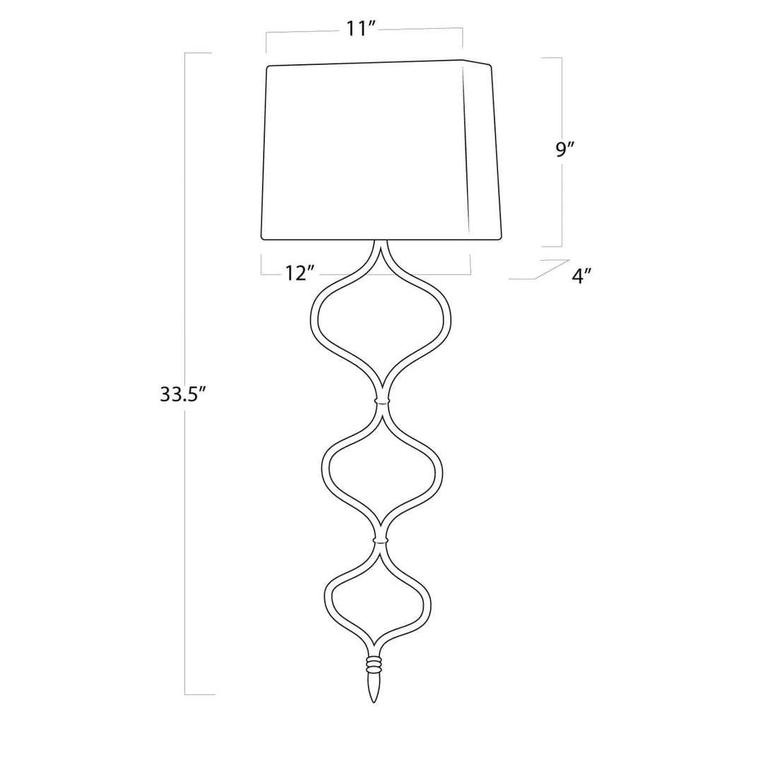 All Lighting Regina Andrew Sinuous Sconce (Gold Leaf) 10 All Lighting Regina Andrew Sinuous Sconce (Gold Leaf)