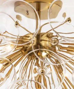 Regina Andrew Poppy Glass Semi Flush Mount (Clear) All Lighting