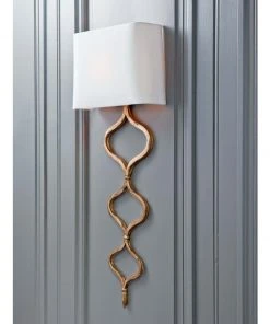 All Lighting Regina Andrew Sinuous Sconce (Gold Leaf)