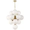 Regina Andrew La Dame Chandelier (Swirl Glass Natural Brass) All Lighting