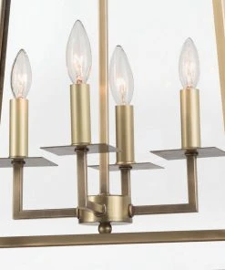 Regina Andrew Cachet Lantern (Natural Brass) All Lighting