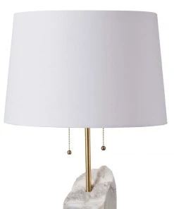 Regina Andrew Square Raw Alabaster Table Lamp