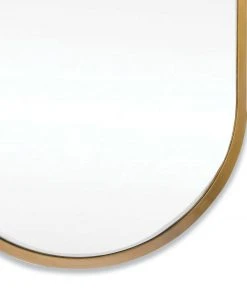 Regina Andrew Canal Mirror (Natural Brass)