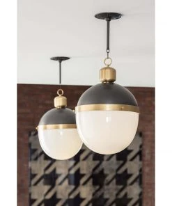 Regina Andrew Otis Pendant Large (Blackened And Natural Brass) All Lighting