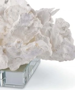 DECOR Regina Andrew Flower Coral On Crystal Base (White) 7 DECOR Regina Andrew Flower Coral On Crystal Base (White)