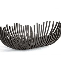Regina Andrew Webbed Bowl Oblong (Blackened Iron)