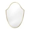 Regina Andrew Crest Mirror (Natural Brass)