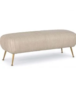 Regina Andrew Beretta Leather Bench (Cappuccino)
