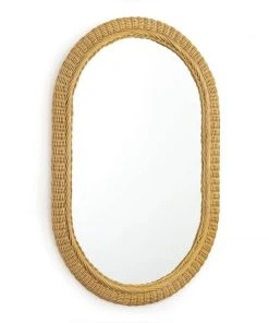 DECOR Regina Andrew Bonjour Rattan Mirror