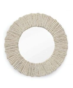 DECOR Regina Andrew Slate Mirror Round (Natural)