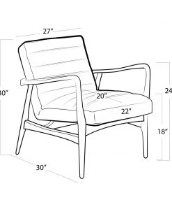 Regina Andrew Piper Chair (Antique Black Leather)