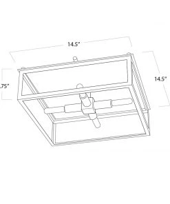 Regina Andrew Ritz Flush Mount (Natural Brass)