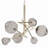 Chandeliers Regina Andrew Molten Chandelier With Smoke Glass (Natural Brass) 1 Chandeliers Regina Andrew Molten Chandelier With Smoke Glass (Natural Brass)