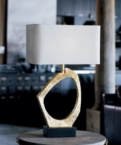 Regina Andrew Manhattan Table Lamp (Gold Leaf) Table Lamps