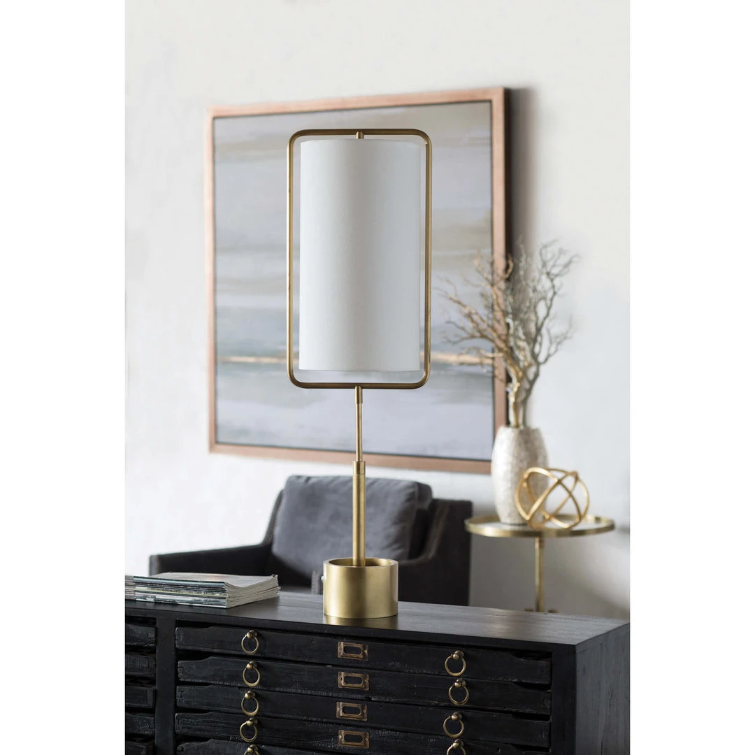 Regina Andrew Geo Rectangle Table Lamp (Natural Brass) 6 Regina Andrew Geo Rectangle Table Lamp (Natural Brass)
