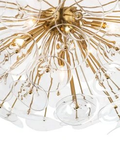 Regina Andrew Poppy Glass Semi Flush Mount (Clear) All Lighting