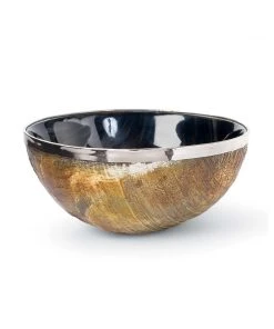 DECOR Regina Andrew Polished Horn And Brass Bowl