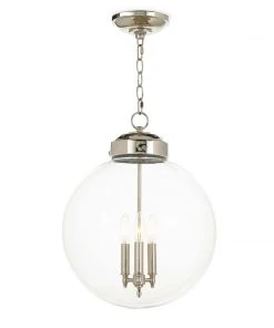 Regina Andrew Globe Pendant (Polished Nickel)