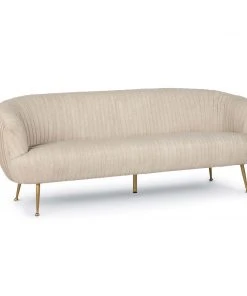LIVING ROOM Regina Andrew Beretta Leather Sofa (Cappuccino)