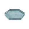 DECOR Regina Andrew Shagreen Hex Tray (Turquoise)
