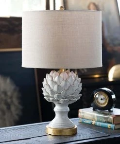 Table Lamps Regina Andrew Leafy Artichoke Ceramic Table Lamp (Off White) 7 Table Lamps Regina Andrew Leafy Artichoke Ceramic Table Lamp (Off White)