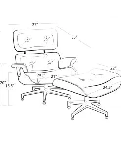 Regina Andrew Barca Lounge And Ottoman (Cigar) 9 Regina Andrew Barca Lounge And Ottoman (Cigar)