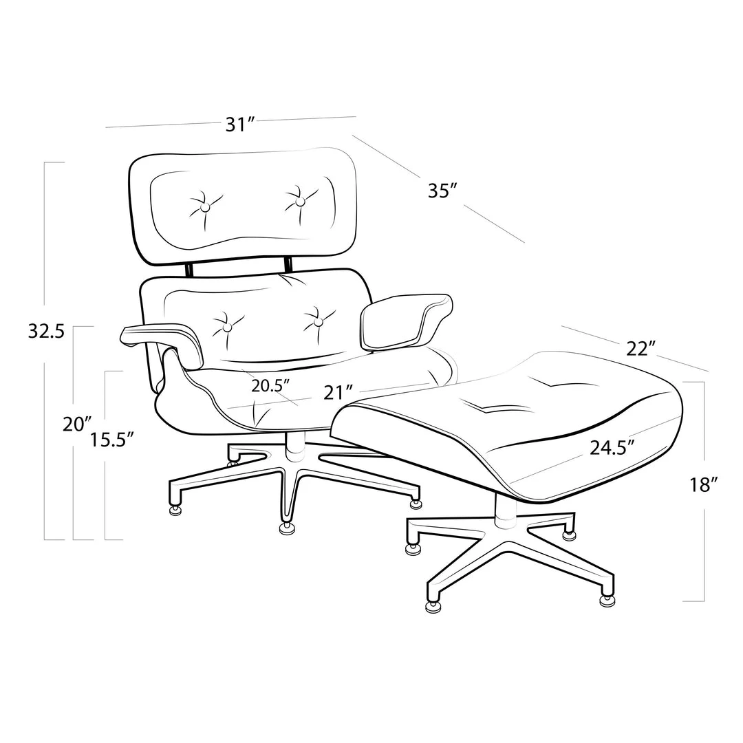 Regina Andrew Barca Lounge And Ottoman (Cigar) 6 Regina Andrew Barca Lounge And Ottoman (Cigar)