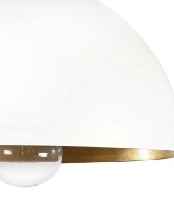 Regina Andrew Sigmund Flush Mount (White And Gold) All Lighting