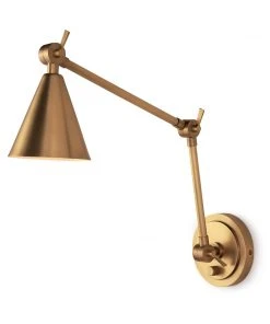 All Lighting Regina Andrew Sal Task Sconce (Natural Brass)