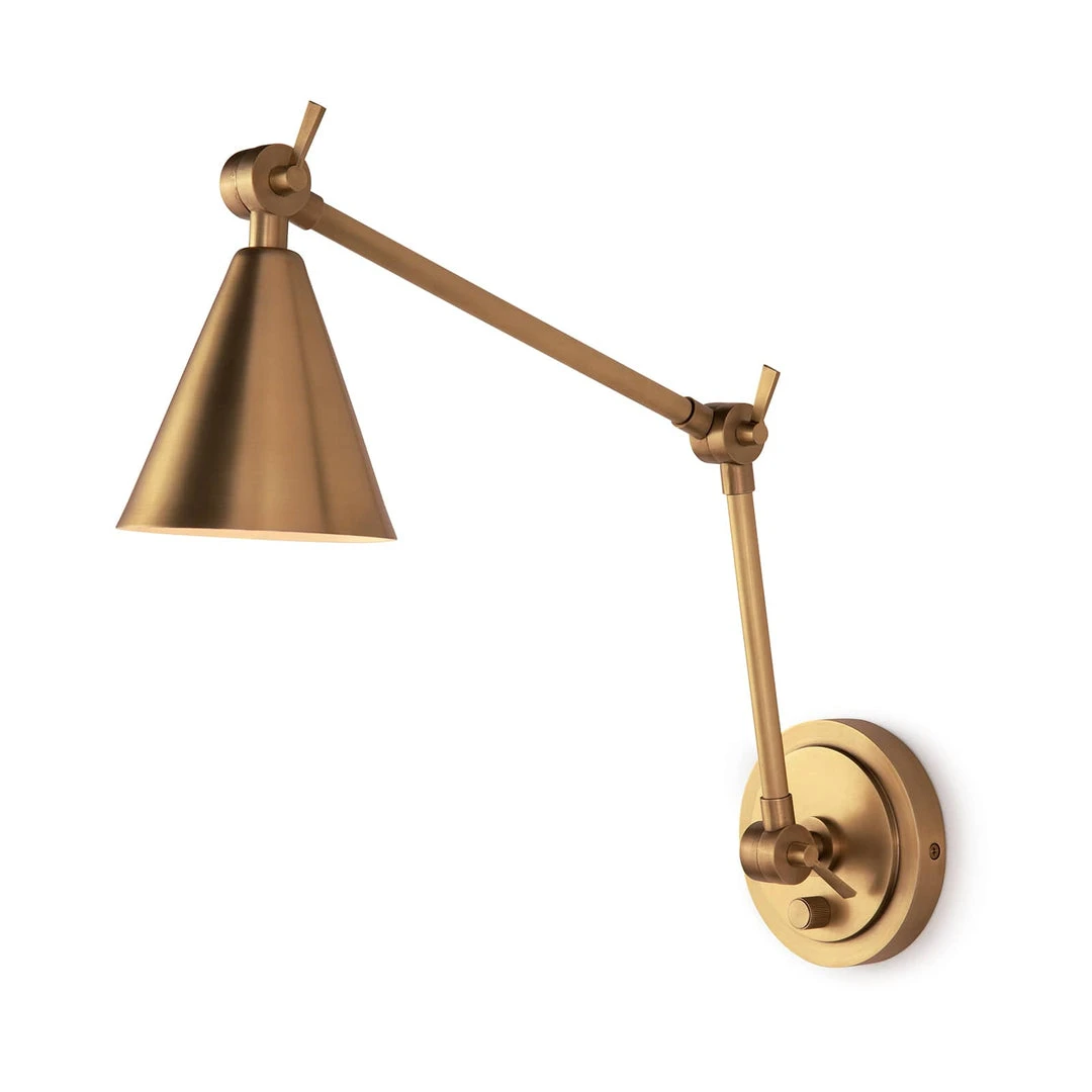All Lighting Regina Andrew Sal Task Sconce (Natural Brass) 3 All Lighting Regina Andrew Sal Task Sconce (Natural Brass)