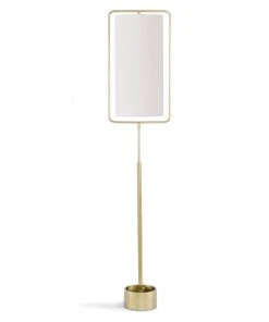 Regina Andrew Geo Rectangle Floor Lamp (Natural Brass) Floor Lamps