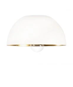 Regina Andrew Sigmund Flush Mount (White And Gold) All Lighting