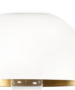 Regina Andrew Sigmund Flush Mount (White And Gold) All Lighting