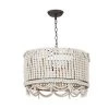 Regina Andrew Malibu Drum Pendant (Weathered White) All Lighting