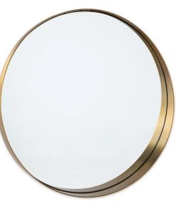 Regina Andrew Gunner Mirror Round (Natural Brass) DECOR
