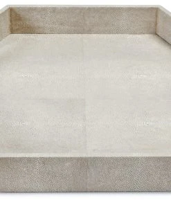 Regina Andrew Shagreen Hex Tray (Ivory Grey) DECOR