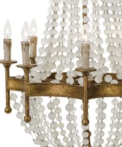 Regina Andrew Frosted Crystal Bead Chandelier 9 Regina Andrew Frosted Crystal Bead Chandelier