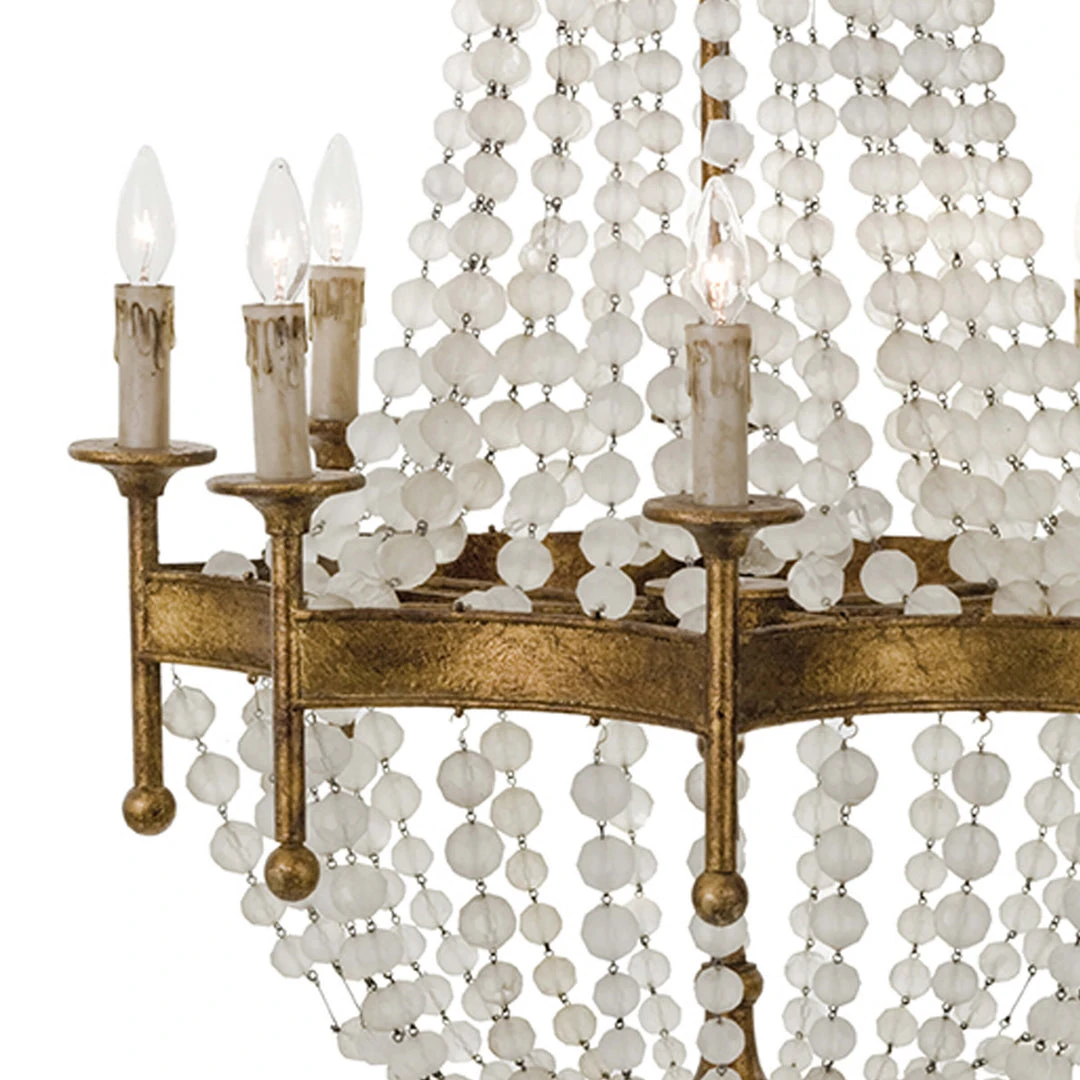 Regina Andrew Frosted Crystal Bead Chandelier 6 Regina Andrew Frosted Crystal Bead Chandelier