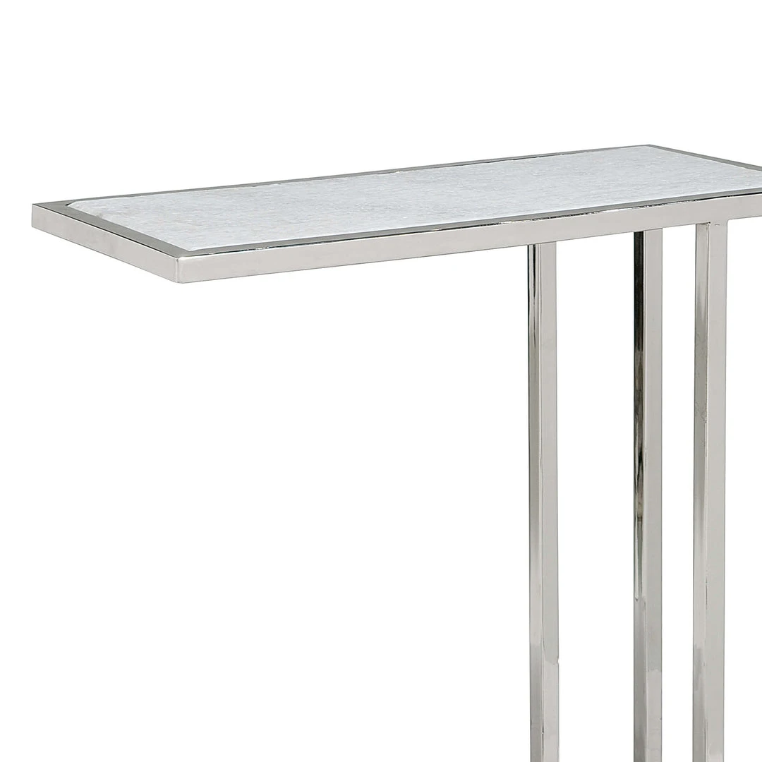 Side & End Tables Regina Andrew Echelon Sofa Hugger Table (Polished Nickel) 5 Side & End Tables Regina Andrew Echelon Sofa Hugger Table (Polished Nickel)