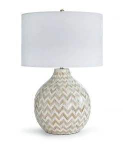 Table Lamps Regina Andrew Chevron Bone Table Lamp (Natural)