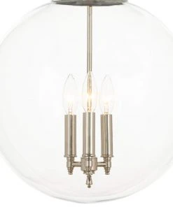Regina Andrew Globe Pendant (Polished Nickel)