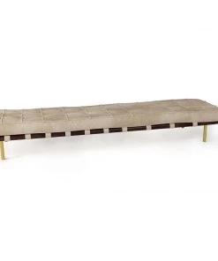 LIVING ROOM Regina Andrew Tufted Gallery Bench (Cappuccino)