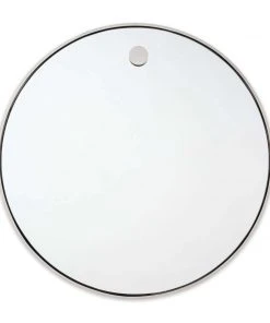 DECOR Regina Andrew Hanging Circular Mirror (Polished Nickel)